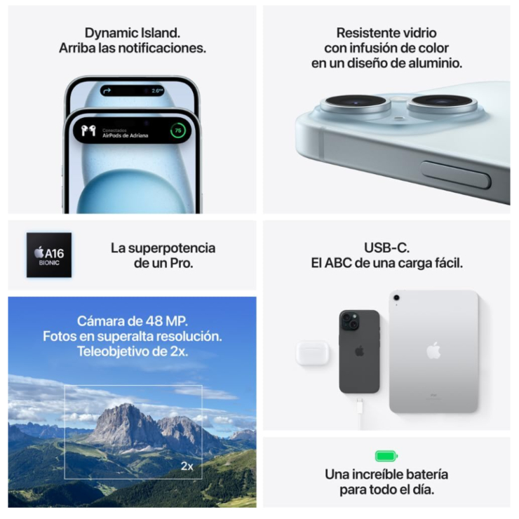 iPhone 15 Plus Isla Dinamica y Pantalla