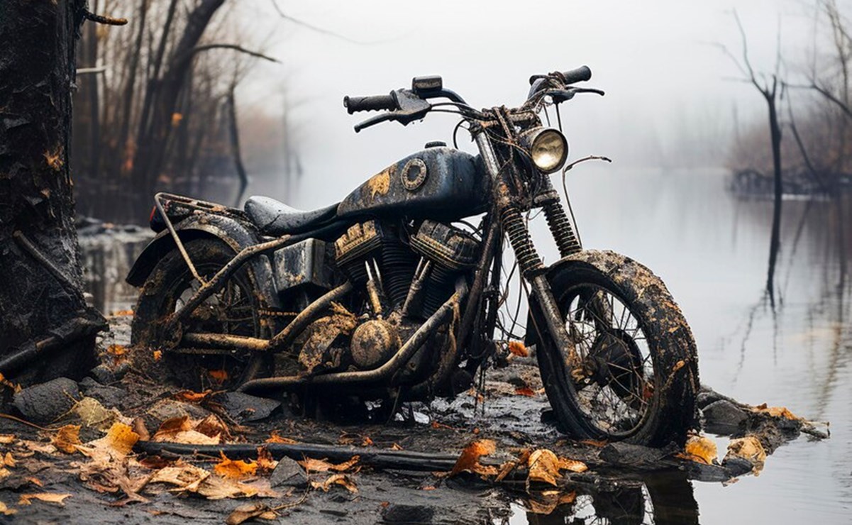 Lo que debes hacer si andas en moto y te toca una inundación