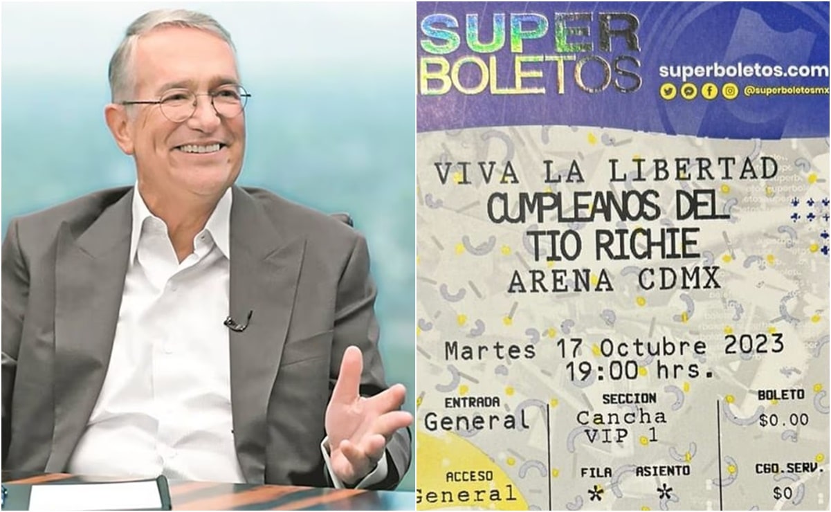 Salinas Pliego muestra boleto "gratis" para festejo de su cumpleaños en la Arena CDMX