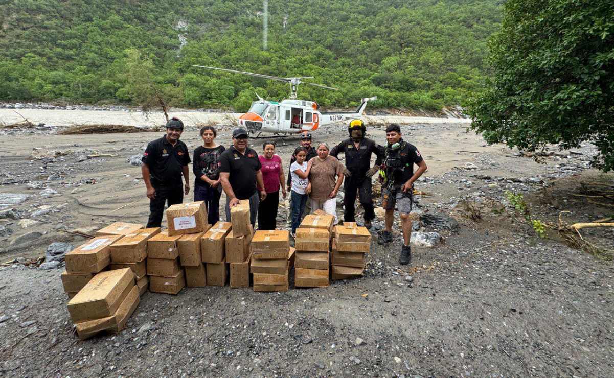 Protección Civil de Nuevo León entrega más de 600 despensas a damnificados por tormenta "Alberto"