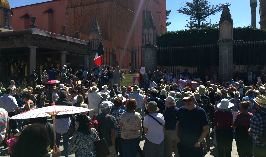 San Miguel de Allende se une a manifestación nacional