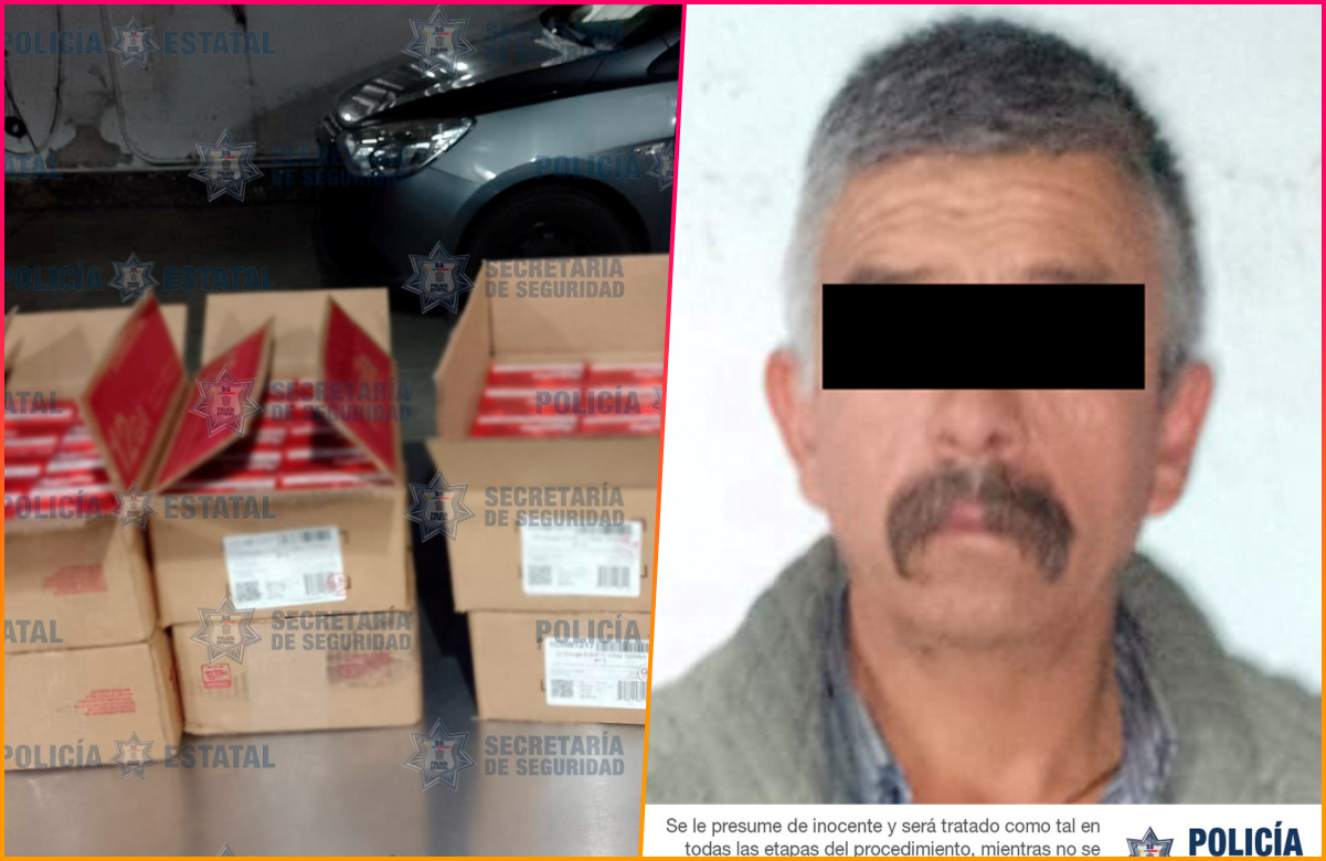 Trasladaba 2 mil cartuchos para armas de fuego en Jilotepec; policías lo descubren por llevarlas en cajas de cartón