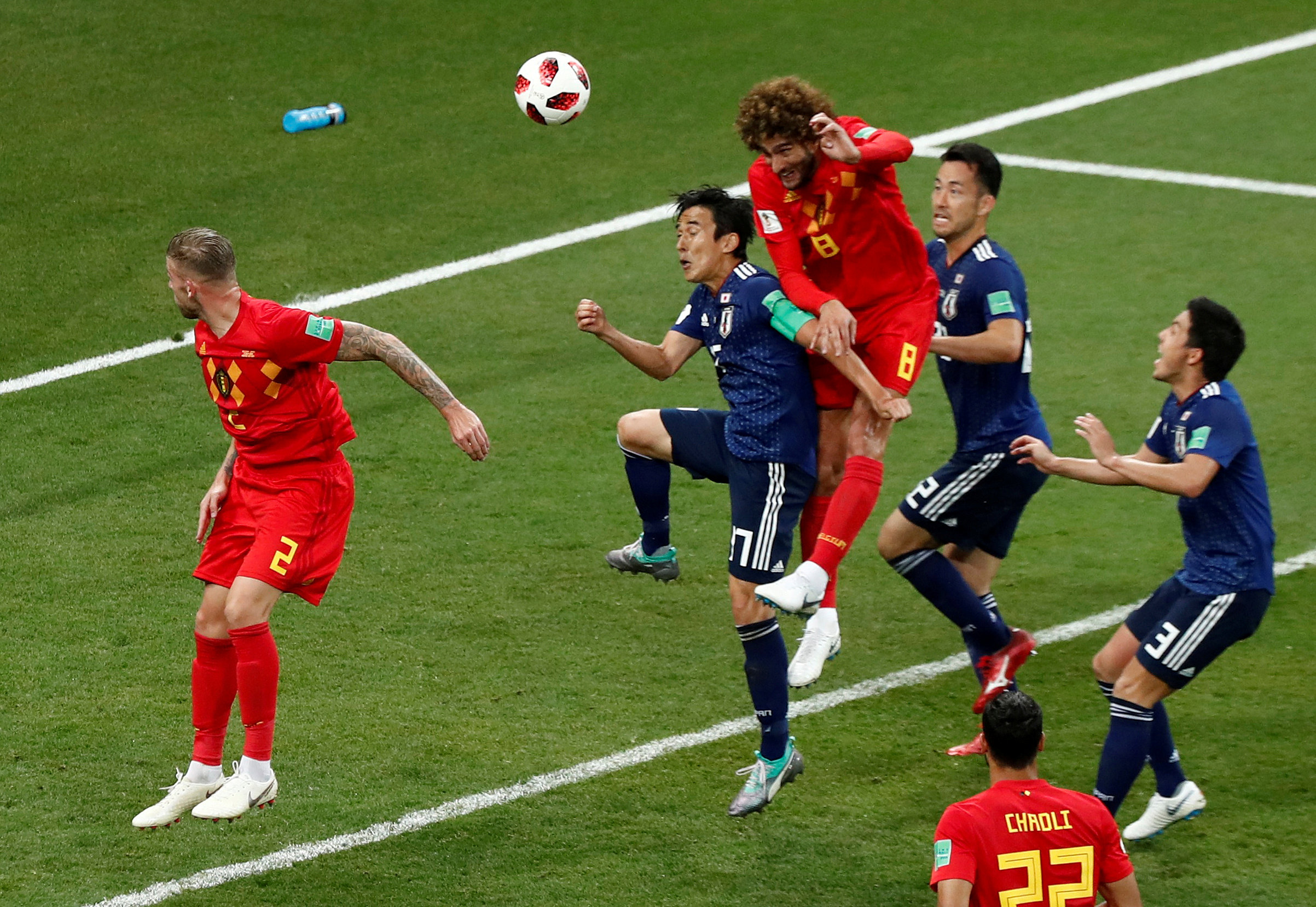 Gol de Fellaini en el Bélgica vs Japón