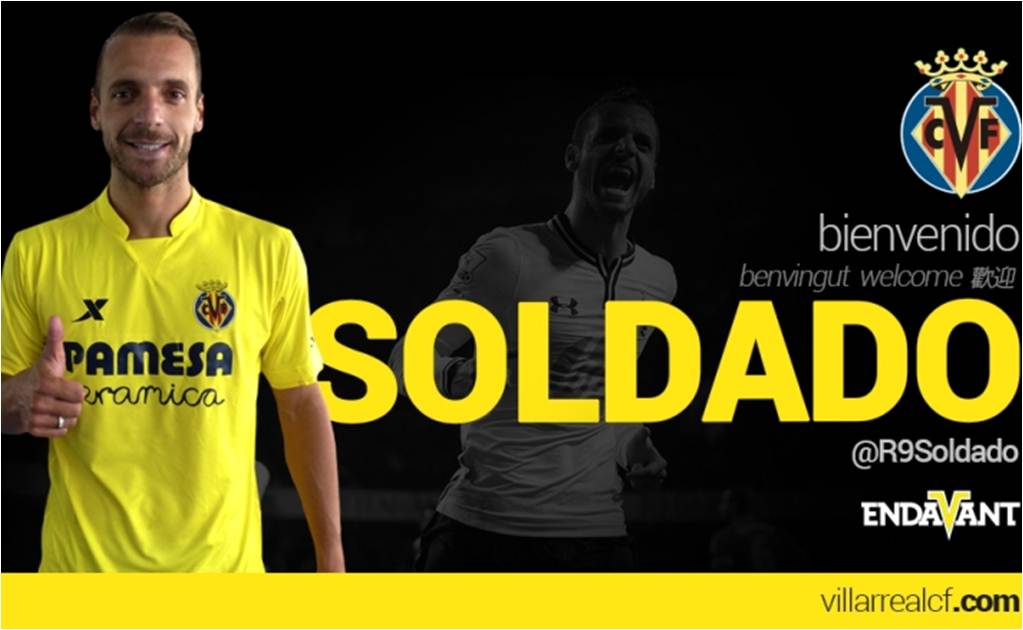 Roberto Soldado ficha por el Villarreal