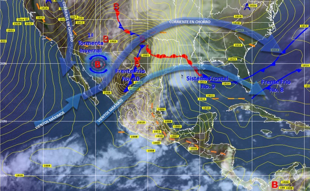 Prevén bajas temperaturas en norte por tormenta invernal