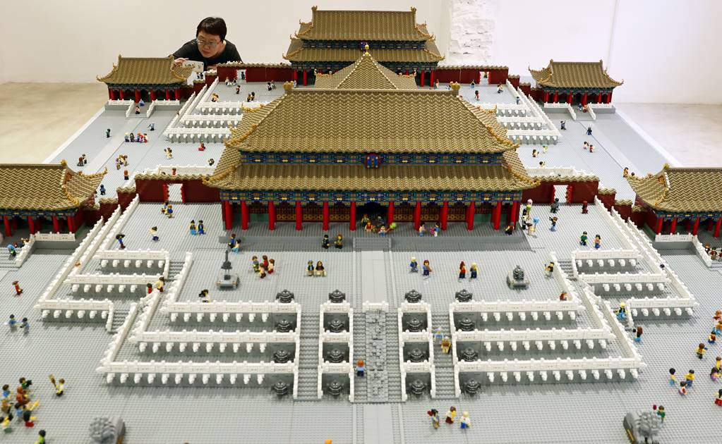 Más de 500 mil 'Legos' recrear la Ciudad Prohibida de Pekín