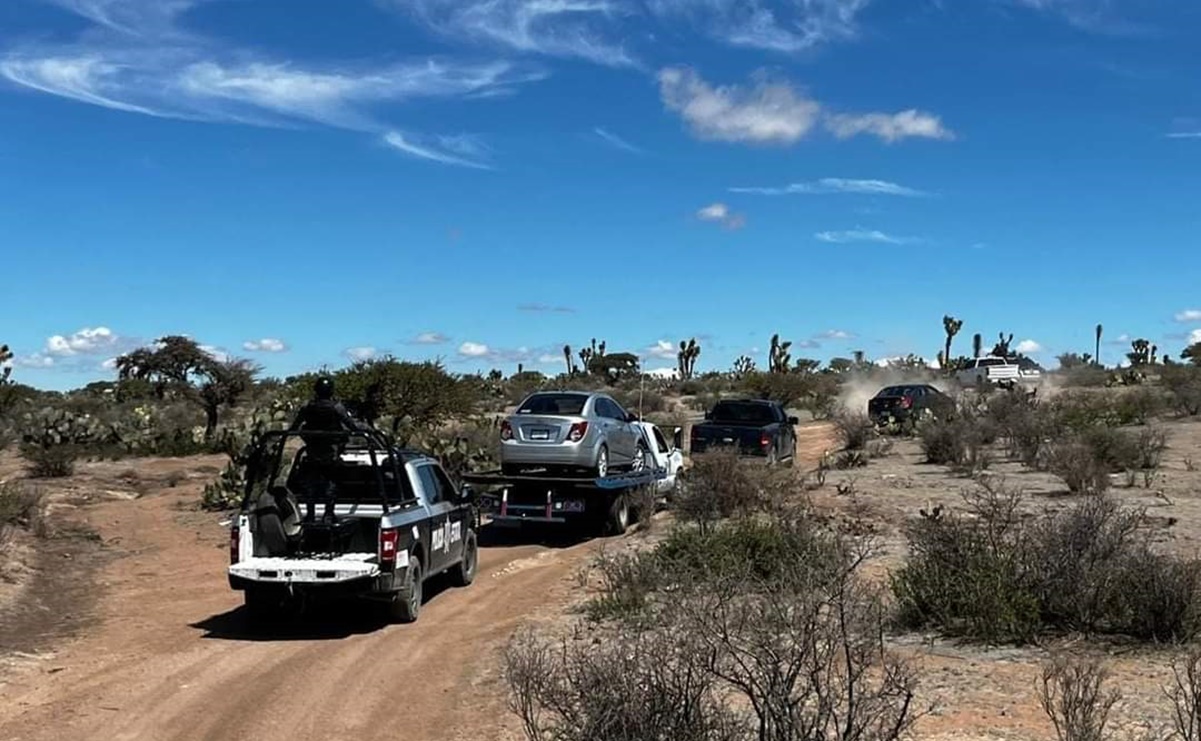 Enfrentamiento deja un muerto y 4 vehículos asegurados en Loreto, Zacatecas