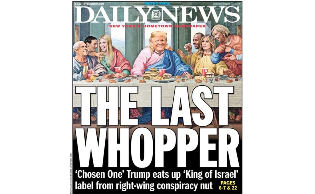 “La Última Whopper”: la portada con la que se burlan de Trump por "ser el elegido" 