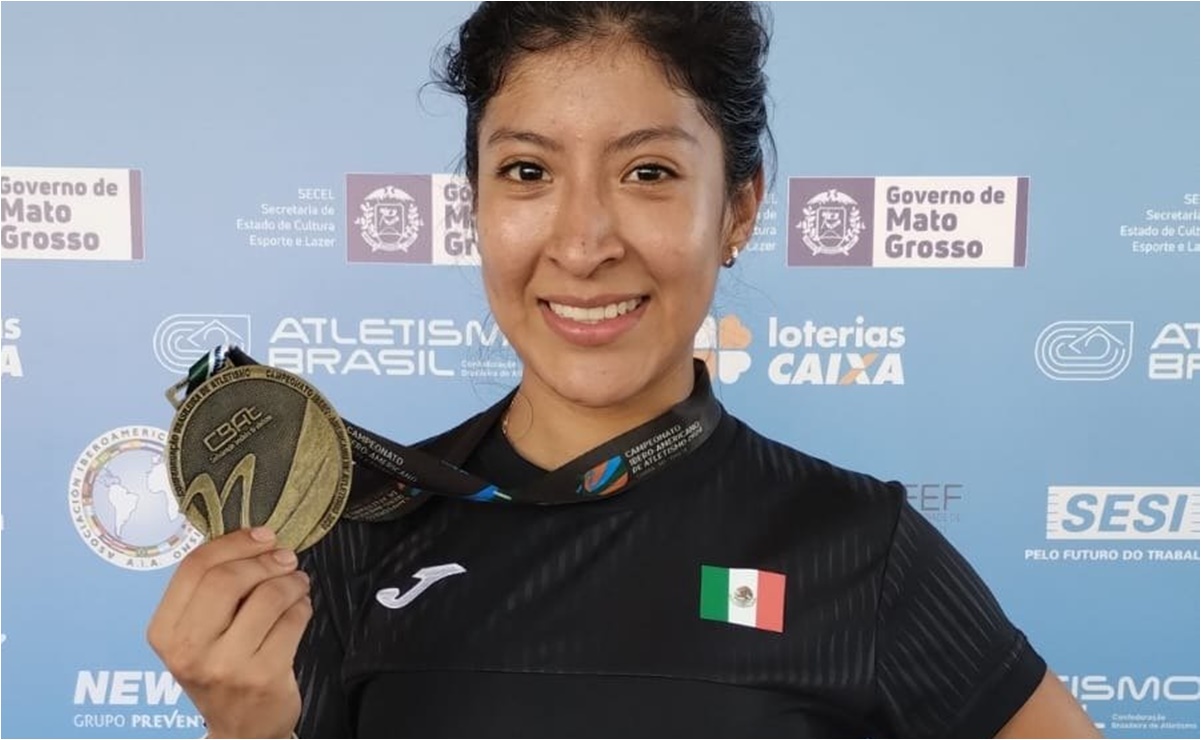 La mexicana Alma Cortés gana la medalla de oro en los 3,000 metros en Brasil