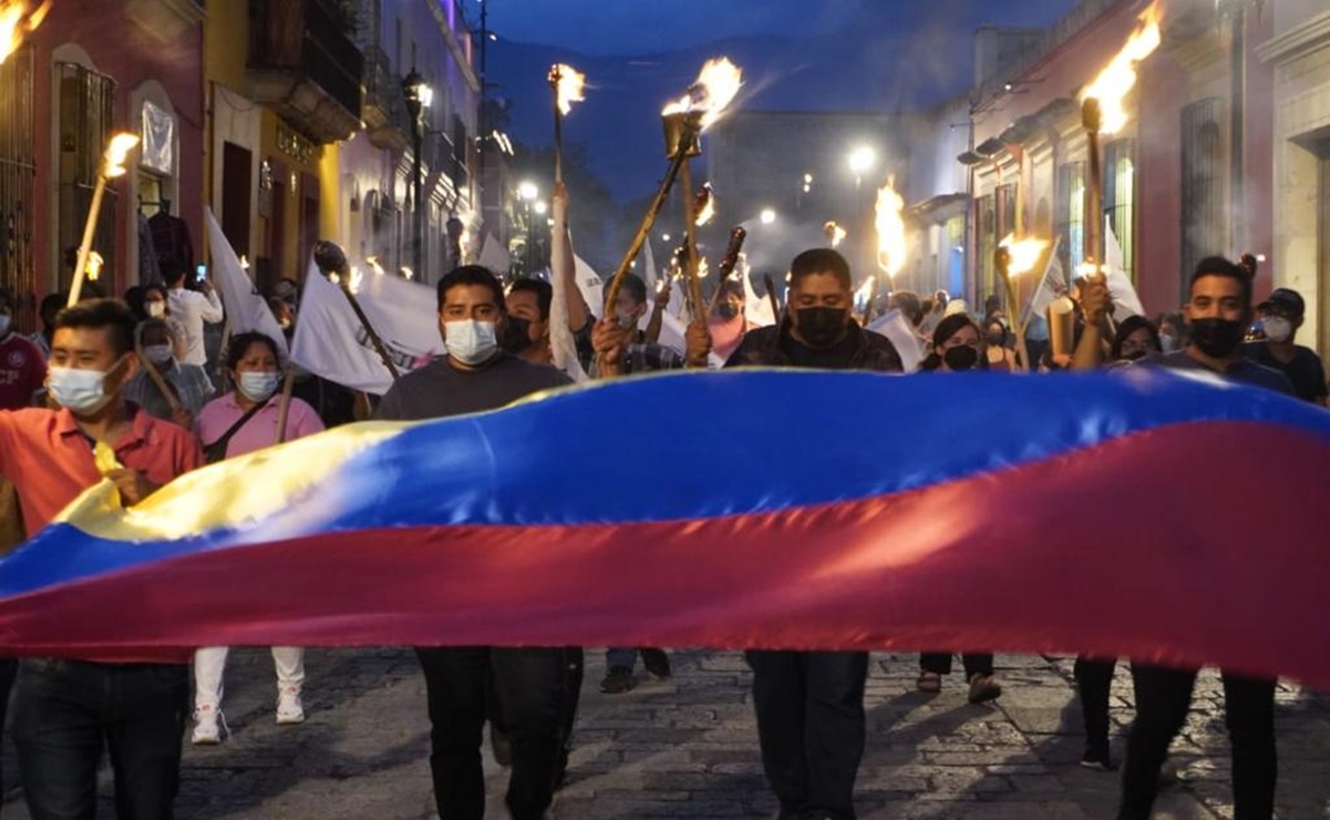 Exigen desde Oaxaca cese a ejecuciones y detenciones arbitrarias en Colombia