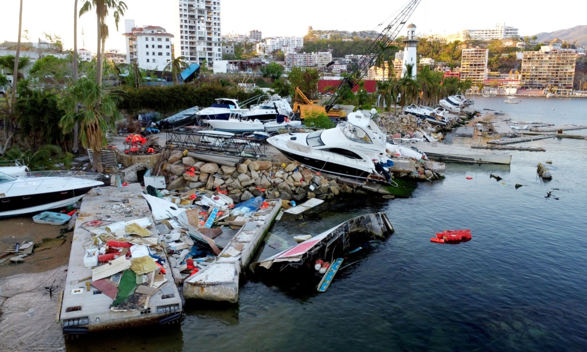 FOTOS: Así luce el Puerto de Acapulco a un mes del paso del huracán "Otis"