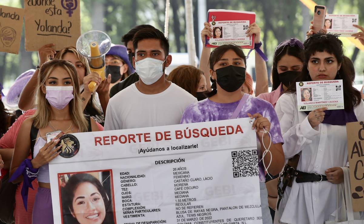 Marchan en NL para exigir búsqueda de Yolanda Martínez "¡así como buscaron a Debanhi!"