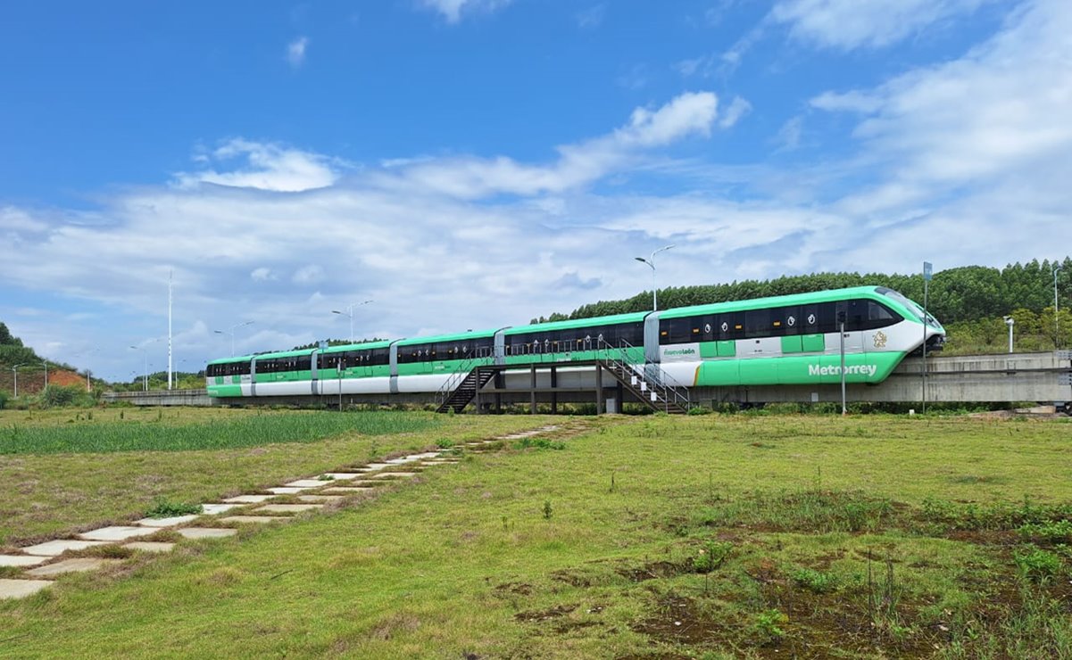 Realizan pruebas en China de trenes monorriel para las líneas 4 y 6 del Metro de Monterrey