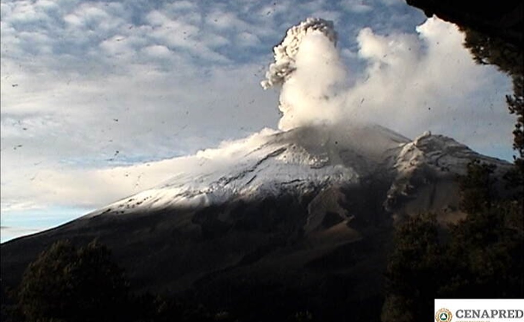 Popocatépetl emite 192 exhalaciones en las últimas 24 horas