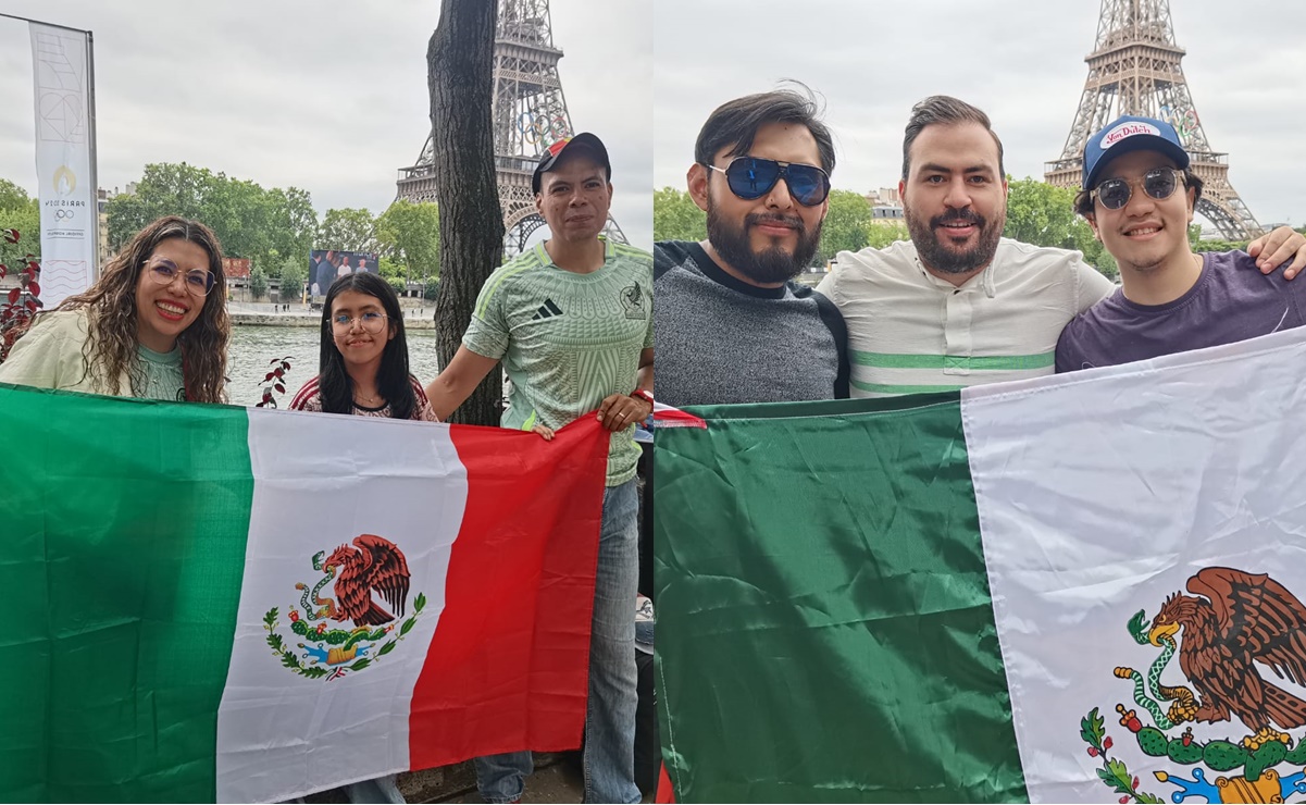 París 2024: Aficionados mexicanos disfrutan de la ciudad, previo a la ceremonia de inauguración de los Juegos Olímpicos 