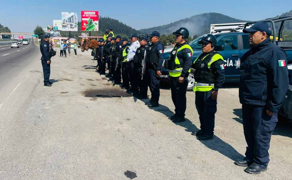 Policía municipal de Ocoyoacac, en el Estado de México, implementa operativo "Visitante Seguro La Marquesa"