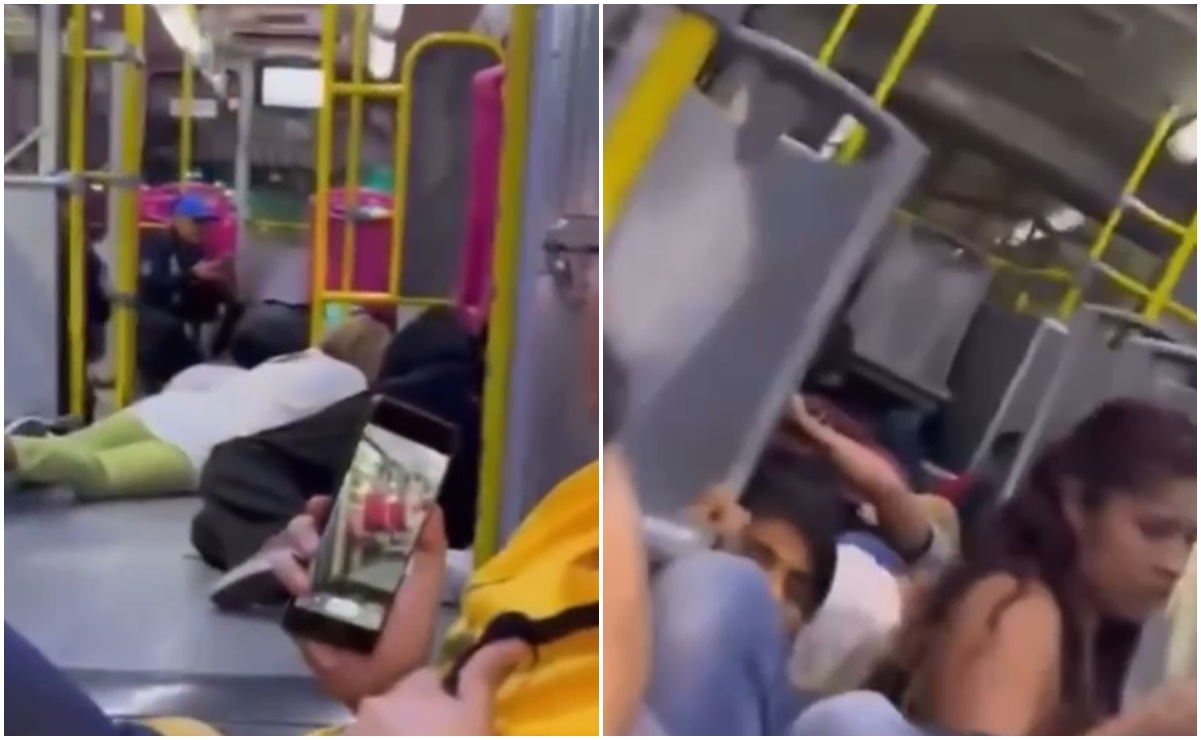 VIDEO “¡Arránquele wey!” Pasajeros captan balacera en plena línea 6 del Metrobús