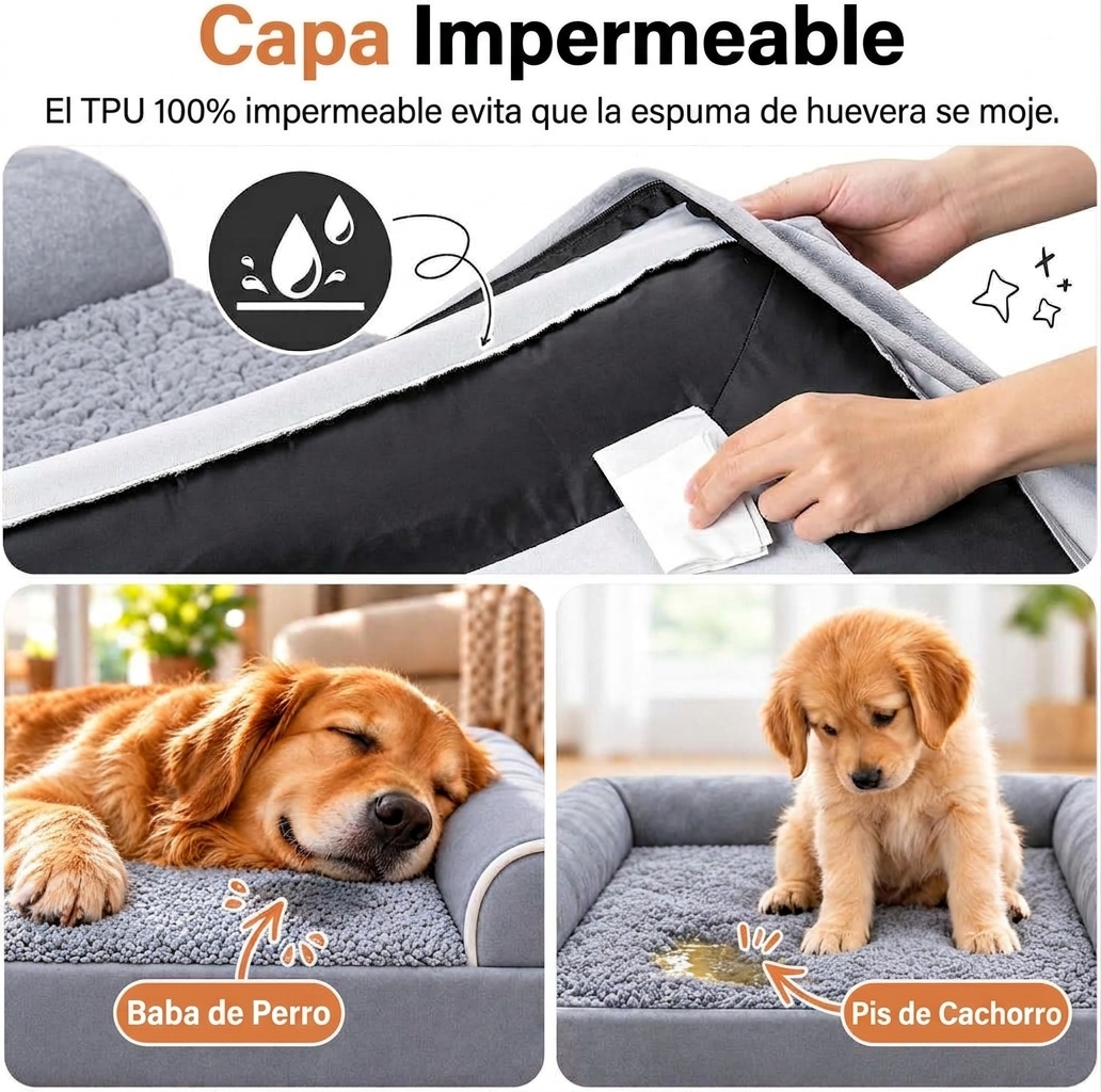 Cama ortopédica para perros grandes NANUYA - Foto 5