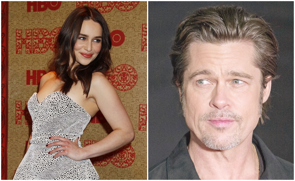 Brad Pitt quiso ver "Game of Thrones" con Emilia Clarke