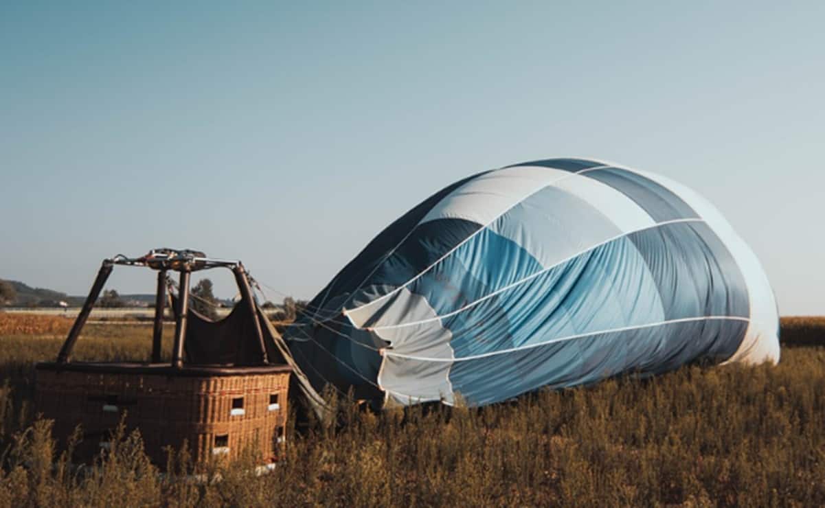 Flamazo en globo aerostático en Teotihuacán deja varios heridos