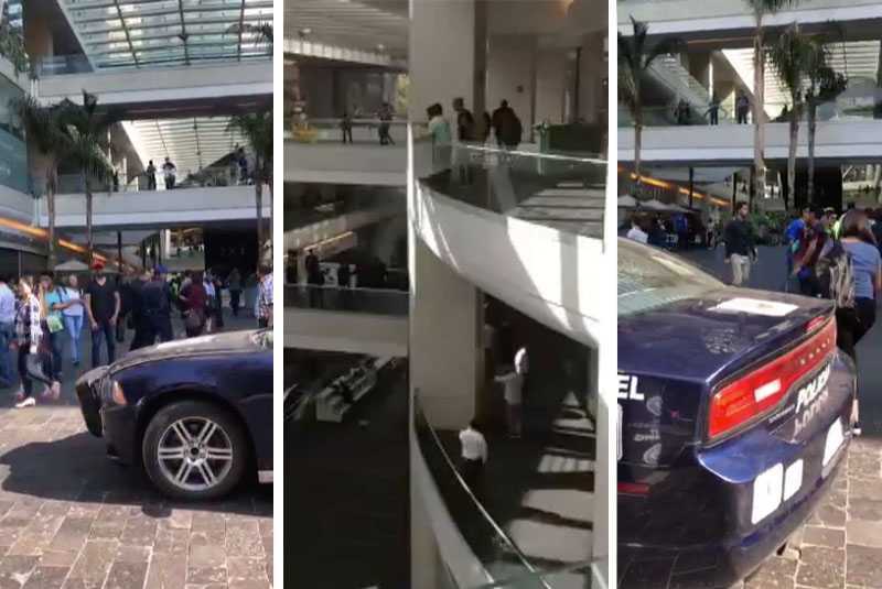 Reportan intento de robo y disparos en plaza comercial Reforma 222 