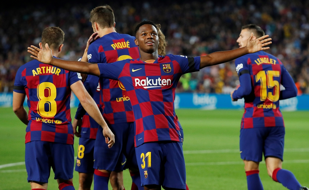Con buena actuación de Fati, Barcelona goleó al Valencia
