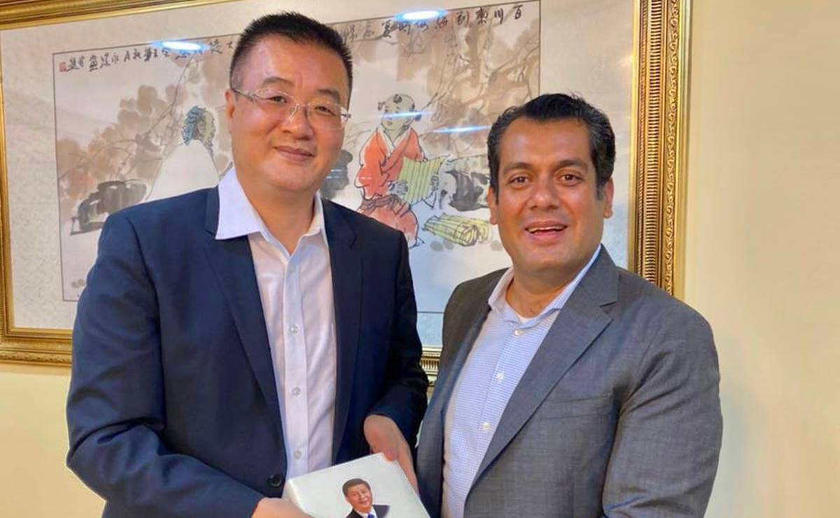 Sergio Gutiérrez Luna se reúne con embajador de China en México