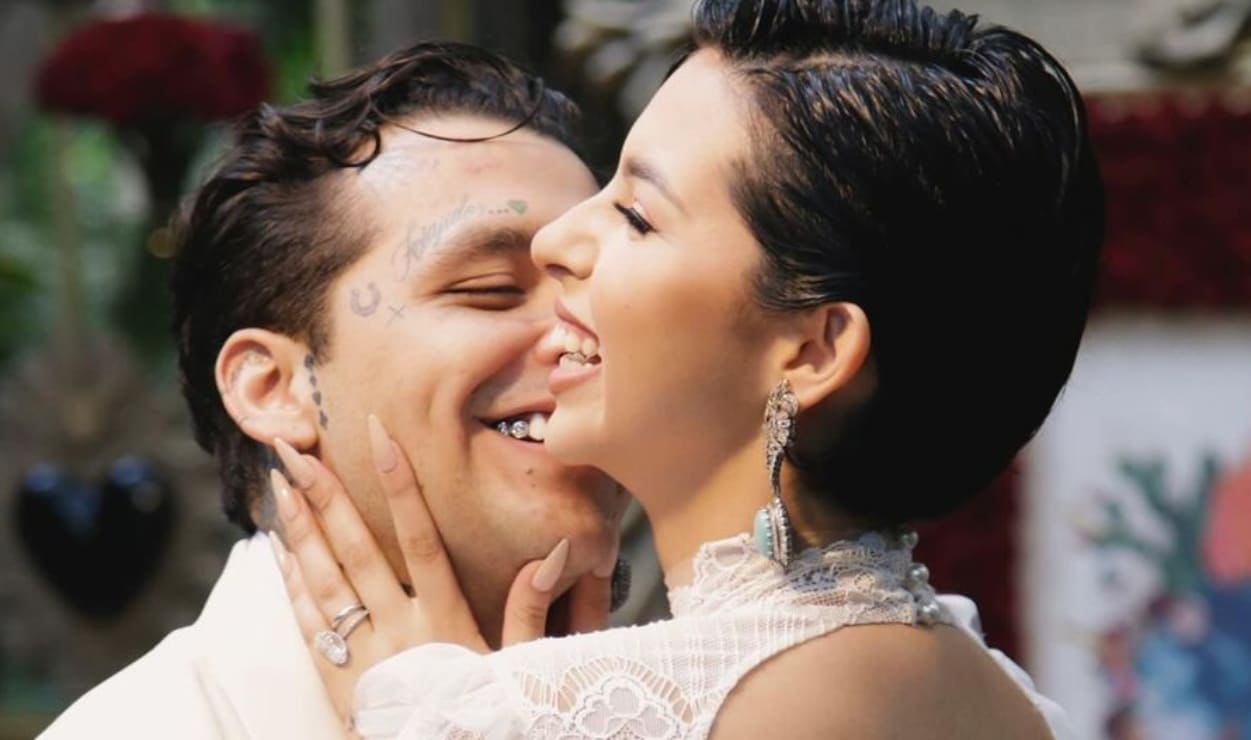 Christian Nodal y Ángela Aguilar hacen su primera aparición tras su inesperada boda