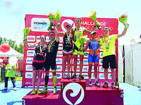 Triatlón San Gil vive podio con mexicanos