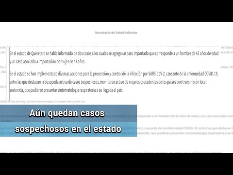 Confirman cuatro casos de coronavirus en Querétaro