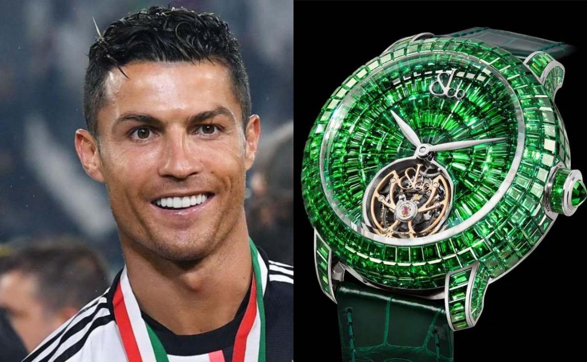 Cristiano Ronaldo estrena opulento reloj de Jacob & Co con piedras preciosas que mejoran la fertilidad