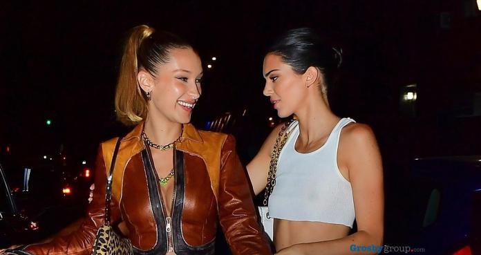 Kendall Jenner y Bella Hadid impactan con braless en Nueva York