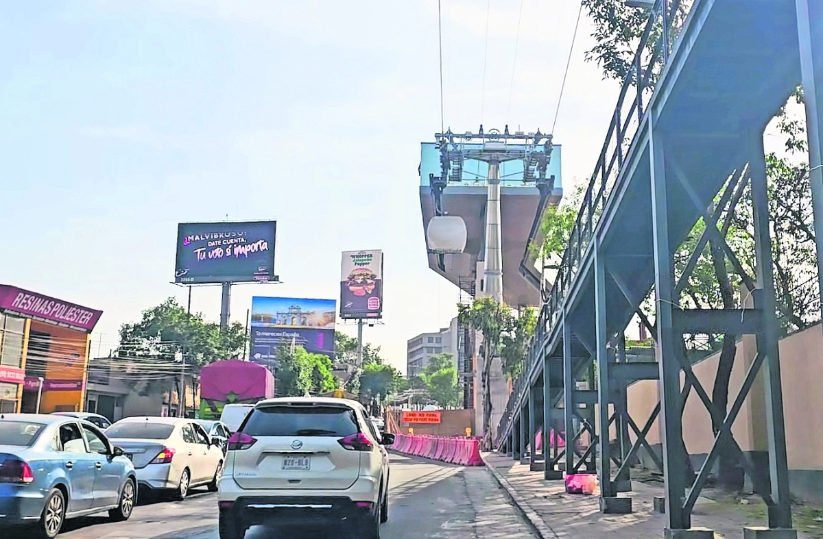 Avanzan obras en L3 del Cablebús