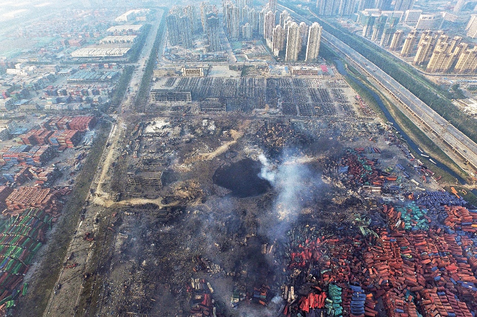 Temen polución química por explosiones en China