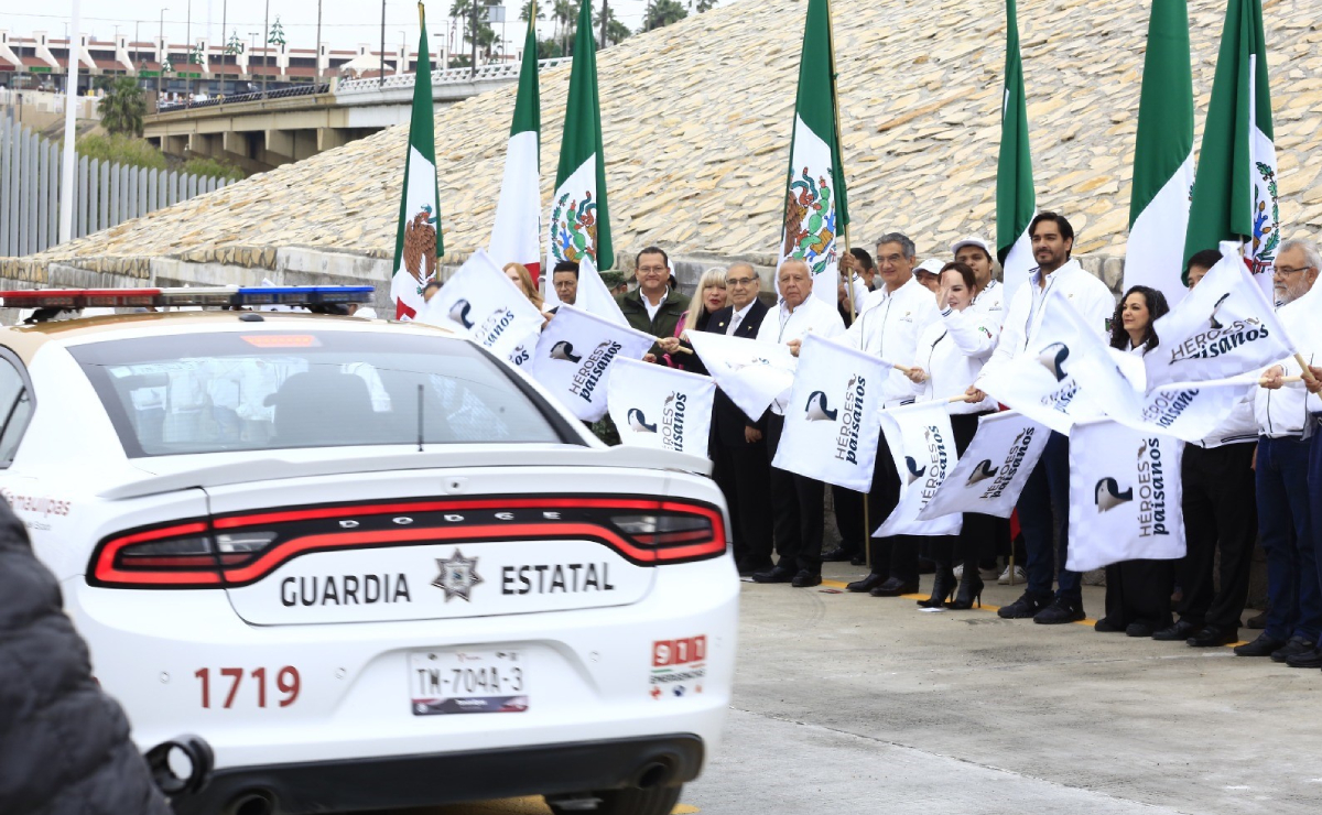 Dan banderazo de inicio a programa Héroes Paisanos en Nuevo Laredo, Tamaulipas