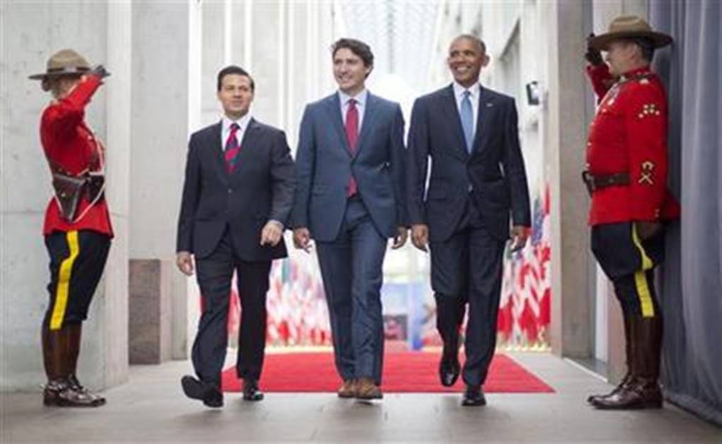 North America leaders defend free trade, resist isolationism