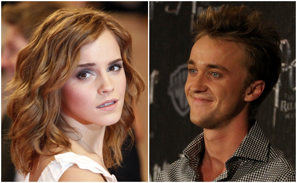 Emma Watson y Tom Felton comparten en pijama