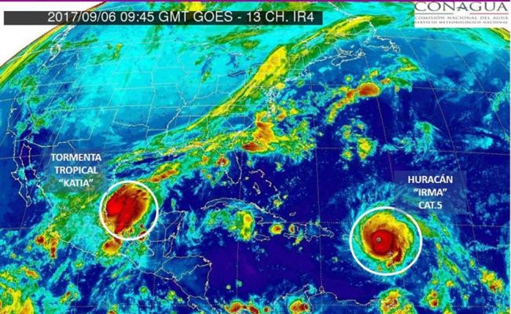 Se forma tormenta tropical "Katia" en el Golfo de México