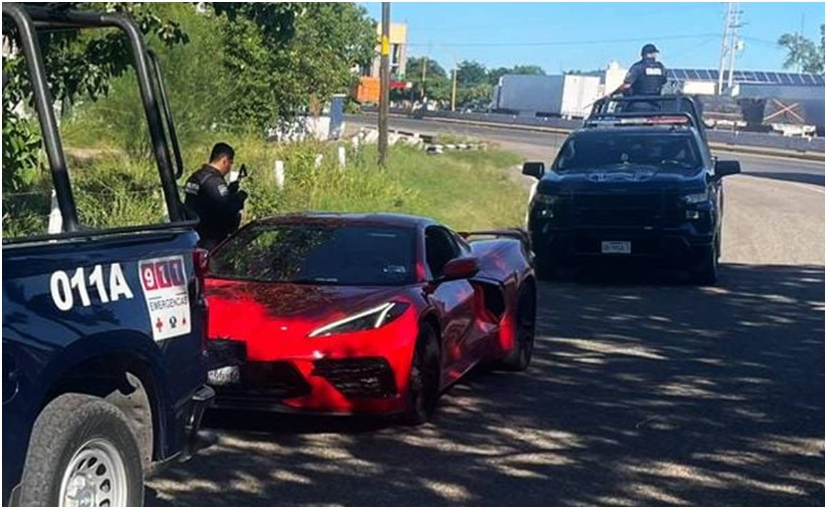 Localizan en Sinaloa corvette rojo robado en EU 