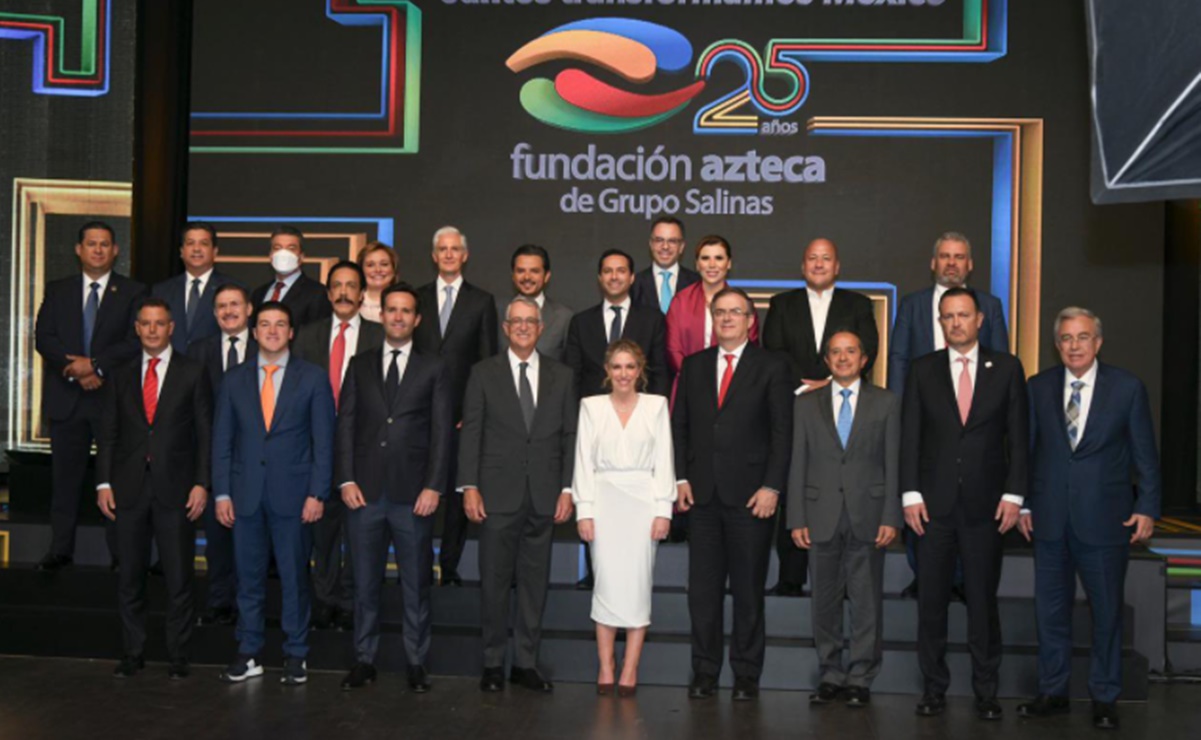 "Gracias a nuestros amigos": Ricardo Salinas celebra 25 años de Fundación Azteca con 15 gobernadores