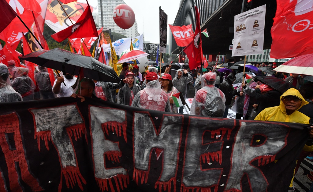Piden renuncia de Temer y elecciones directas en protestas de Brasil