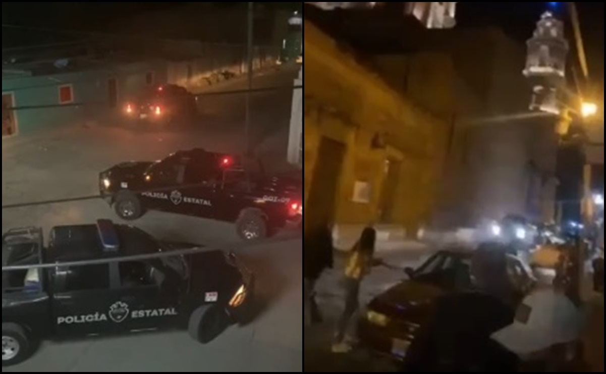 VIDEOS: Así dispararon policías municipales contra pobladores de Teocaltiche, Jalisco