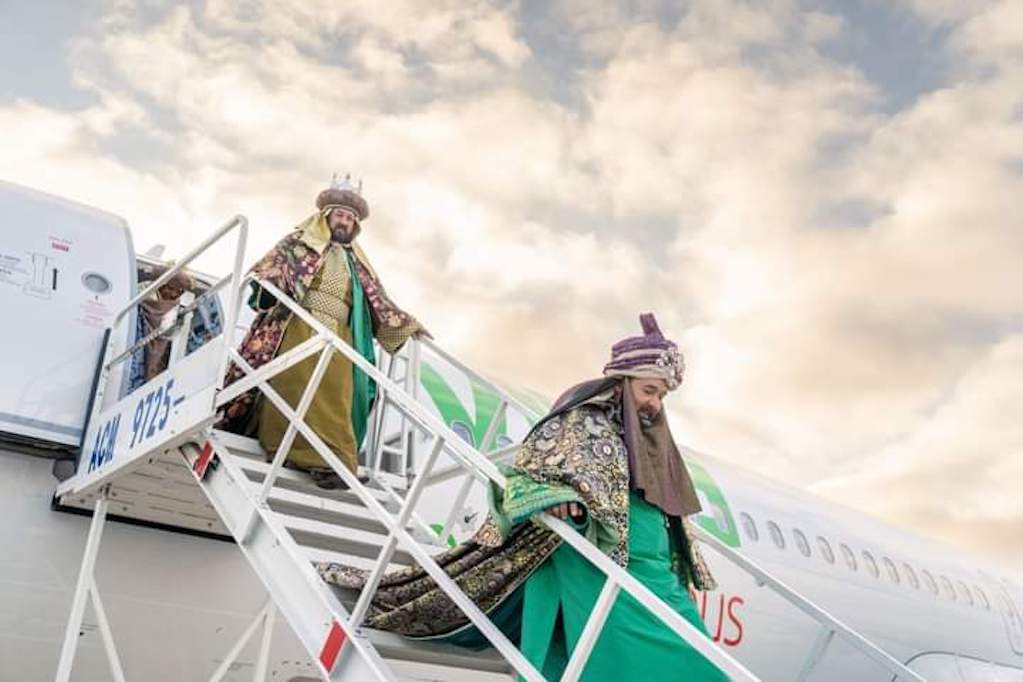 Captaron a los Reyes Magos en el Aeropuerto de Querétaro 