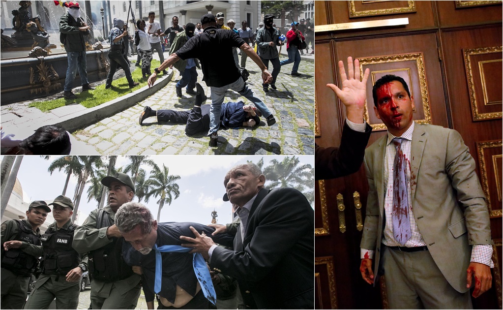 Venezuela: Los diputados heridos durante violento ataque al Parlamento