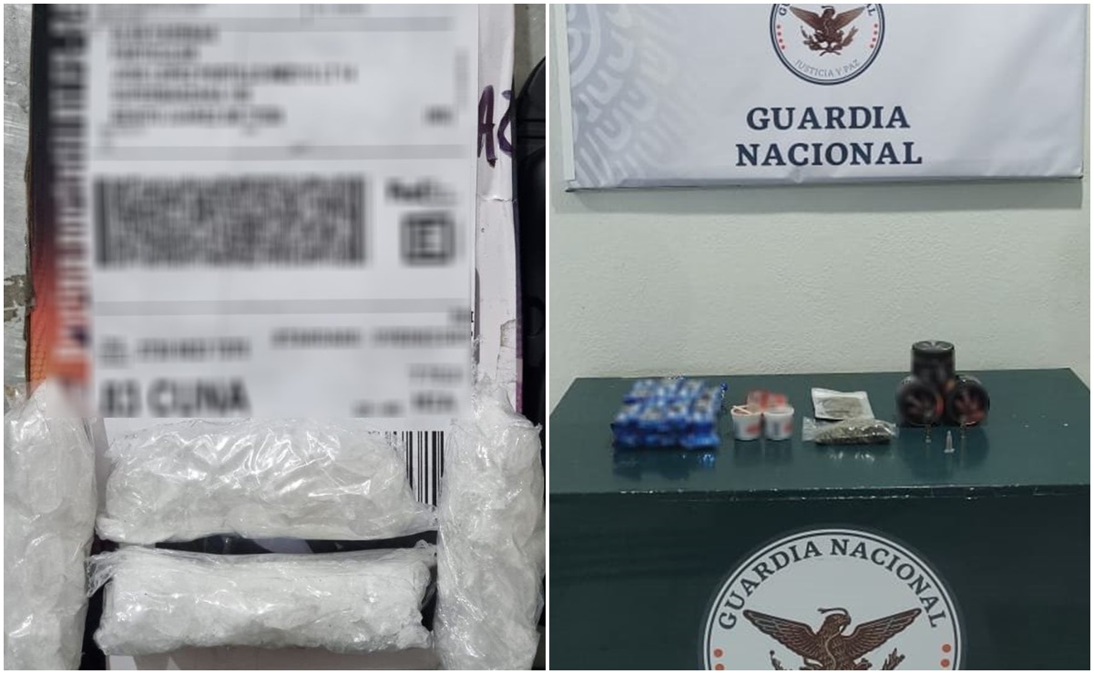 Guardia Nacional decomisa droga oculta en una bocina y disuelta en dulces y galletas  