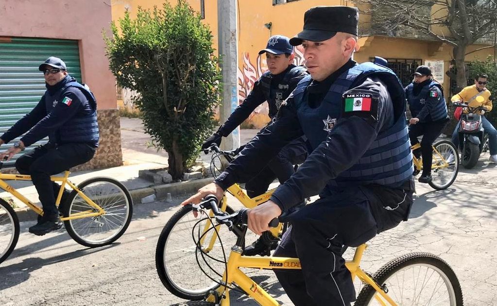 Delincuencia se reduce en Neza por vigilancia policiaca en bicicletas