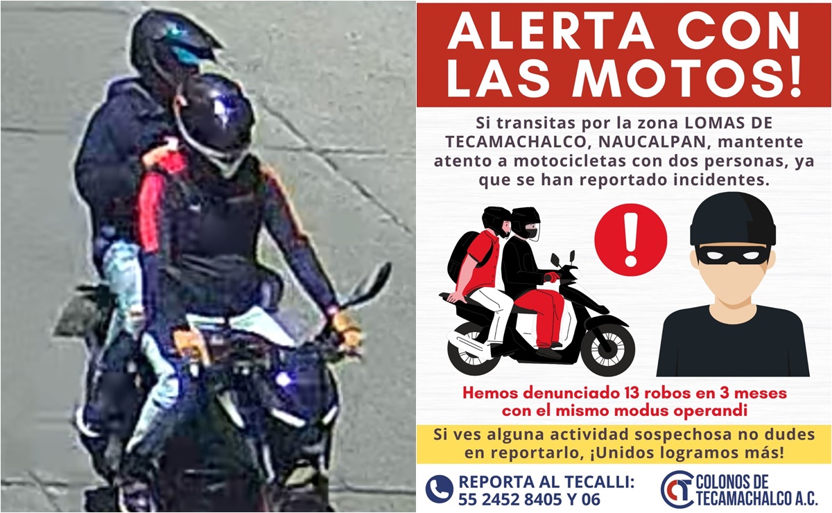 ¡Alerta con las motos! Colonos de Tecamachalco denuncian robos cometidos por ladrones en motocicletas