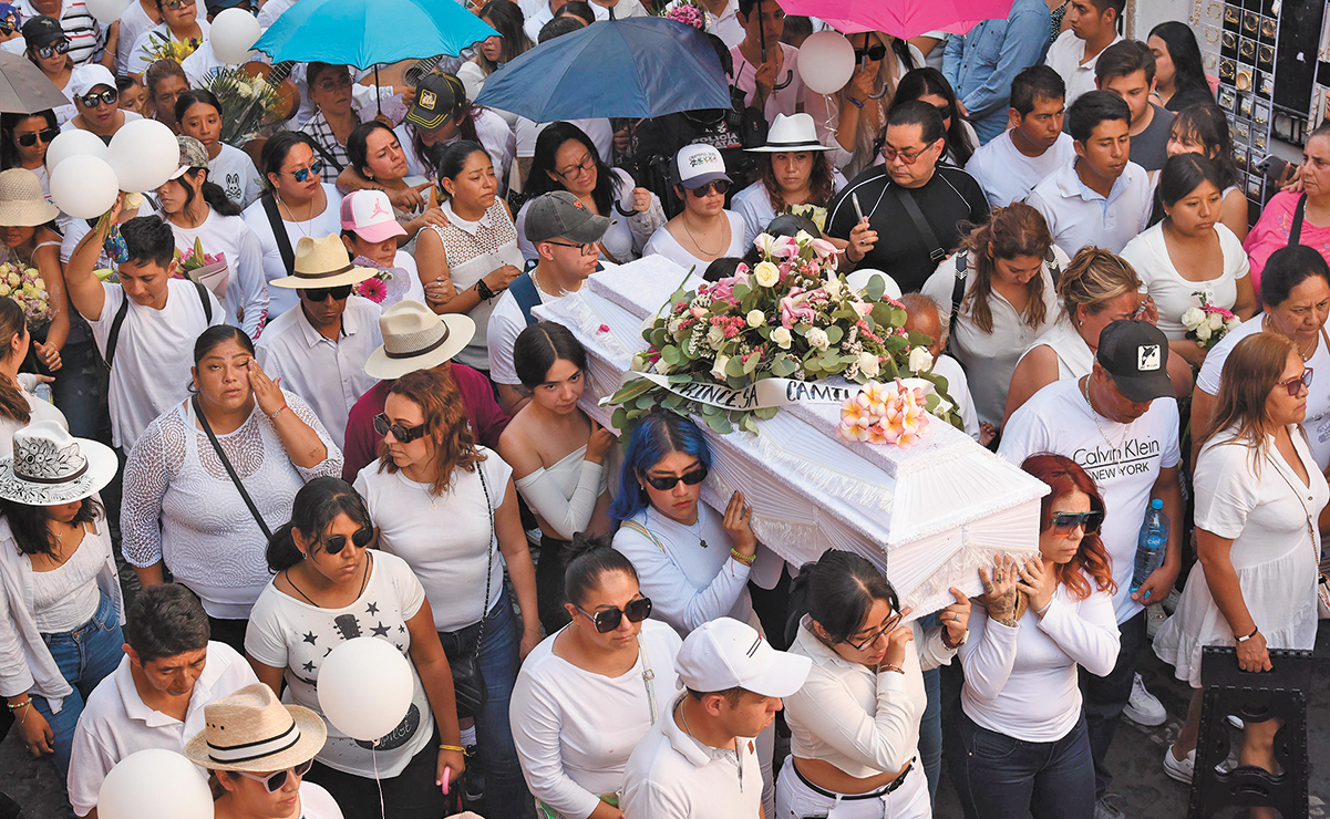 Con gritos de justicia, Taxco despide a Camila, menor secuestrada y asesinada