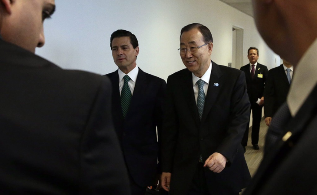 Se reúne Peña Nieto con Ban Ki-moon en NY