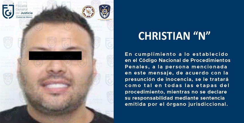 CDMX: detienen a Christian Rogelio "N" integrante del Cártel Jalisco Nueva Generación